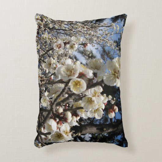 白さくらんぼの花/桜/ サクラ(桜) アクセントクッション (正面(垂直))