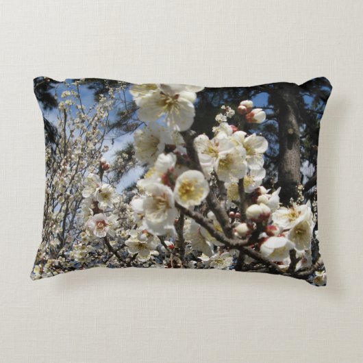 白さくらんぼの花/桜/ サクラ(桜) アクセントクッション (裏面)