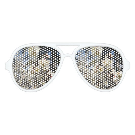 白さくらんぼの花/桜/ サクラ(桜) アビエーターサングラス (正面)