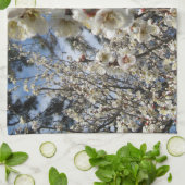 白さくらんぼの花/桜/ サクラ(桜) キッチンタオル (折り畳み)