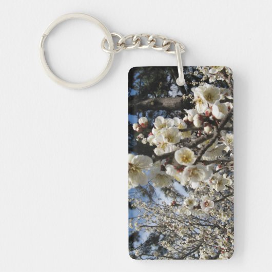 白さくらんぼの花/桜/ サクラ(桜) キーホルダー (正面)