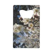 白さくらんぼの花/桜/ サクラ(桜) クレジットカード栓抜き (正面)