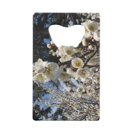 白さくらんぼの花/桜/ サクラ(桜) クレジットカード栓抜き (裏面)