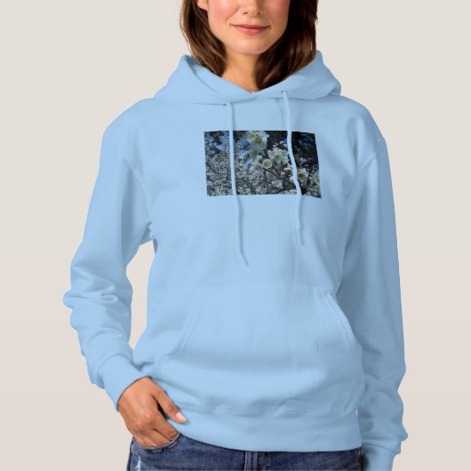 白さくらんぼの花/桜/ サクラ(桜) パーカ (正面)