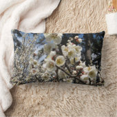 白さくらんぼの花/桜/ サクラ(桜) ランバークッション (ブランケット)