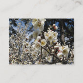 白さくらんぼの花/桜/ サクラ(桜) 名刺 (裏面)
