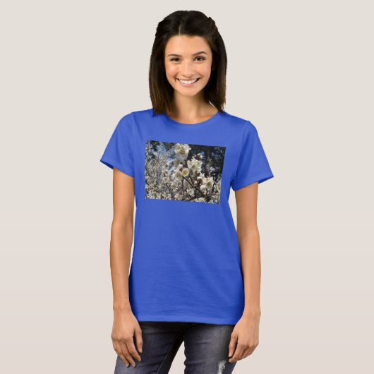 白さくらんぼの花/桜/ サクラ(桜) Tシャツ (正面フル)