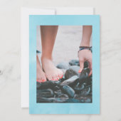 白さくらんぼ花お祝いの写真 招待状 (裏面)