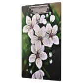 白さくらんぼ花アクリル クリップボード (左)