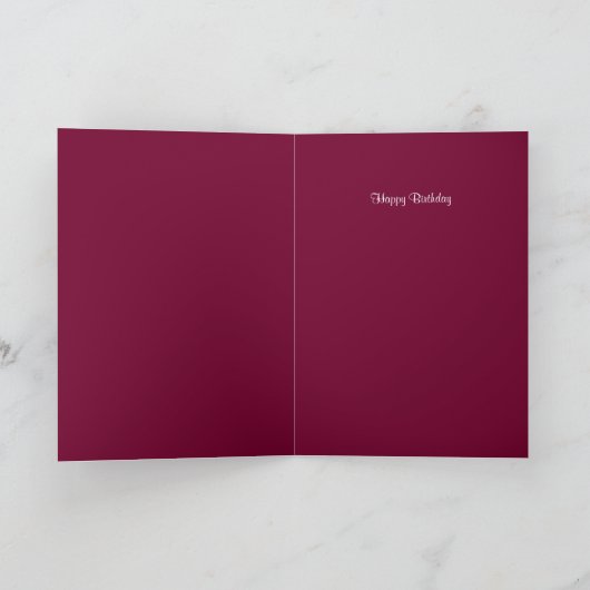 白さくらんぼ花花アートinアクリル カード (内部)