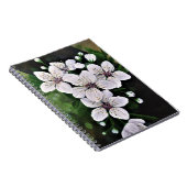 白さくらんぼ花花アートinアクリル ノートブック (右側)