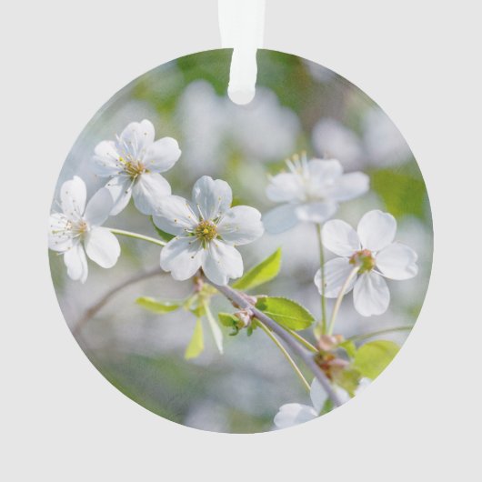 白さくらんぼ花 オーナメント (裏面)