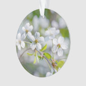 白さくらんぼ花 オーナメント (正面)