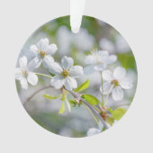 白さくらんぼ花 オーナメント (正面)