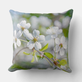 白さくらんぼ花 クッション