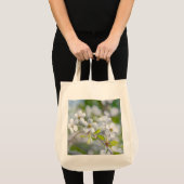 白さくらんぼ花 トートバッグ (正面(商品))
