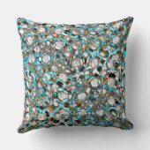 白っぽい質感の上に穴のあいた青みがかった部分 クッション (裏面)