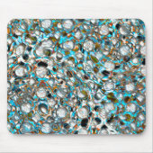 白っぽい質感の上に穴のあいた青みがかった部分 マウスパッド (正面)