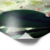 白つつじ花と雨粒8 x 10 フォトプリント            (角)