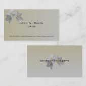 白つつじ花シンプル名刺。 名刺 (正面/裏面)