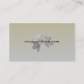 白つつじ花シンプル名刺。 名刺 (裏面)