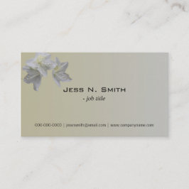 白つつじ花シンプル名刺。 名刺