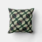 白つつじ花抽象芸術模様 クッション (裏面)