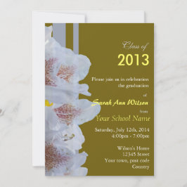 白つつじ花花卒業式パーティー招待状。 招待状