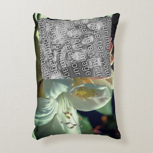 白つつじ花額写真の追加 アクセントクッション (正面(垂直))