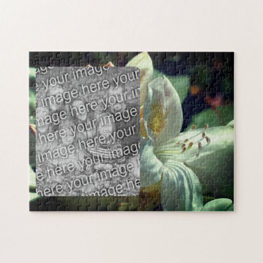 白つつじ花額写真の追加 ジグソーパズル (横)