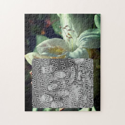 白つつじ花額写真の追加 ジグソーパズル (縦)