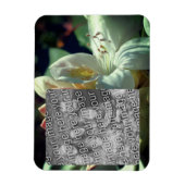 白つつじ花額写真の追加 マグネット (縦)