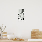 白つる黒猫のポスター ポスター (キッチン)