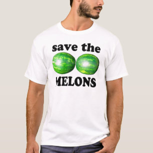 白でメロンを救って下さい Tシャツ