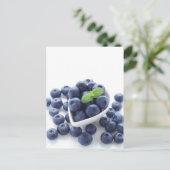 白で単離されたブルーベリー ポストカード (スタンド正面)