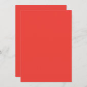 白で印象的な赤の背景を作成す縁どる 招待状 (正面/裏面)