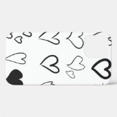 白で孤立した手書きハートのコレクション  Case-Mate iPhoneケース (裏面 (横))