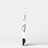 白で孤立した手書きハートのコレクション  Case-Mate iPhoneケース (裏面 / 左)