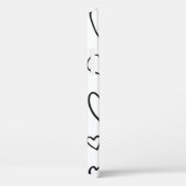 白で孤立した手書きハートのコレクション  Case-Mate iPhoneケース (裏面 / 右)