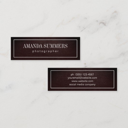 白で悩縁どむ スキニー名刺 (正面/裏面)