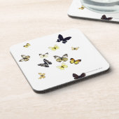 白で撃たれる蝶 コースター (左側)