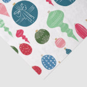 白で数々のなヴィンテージのクリスマスオーナメント 薄葉紙 (詳細)