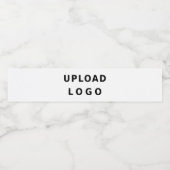 白で独自のロゴを作成 | 企業の ペットボトルラベル (シングルラベル)