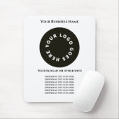 白で自分の文字とロゴを追加 マウスパッド (マウス)