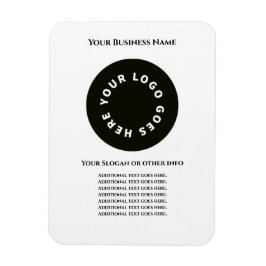 白で自分の文字とロゴを追加 マグネット