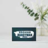 白とアイコン絵を描を扱う 名刺 (スタンド正面)