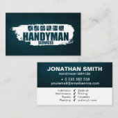 白とアイコン絵を描を扱う 名刺 (正面/裏面)