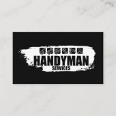 白とアイコン絵を描を扱う 名刺 (正面)