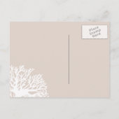 白とアイボリー熱帯魚の保存日 案内ポストカード (裏面)