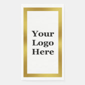 白とエレガント金ゴールドのロゴはこちら (正面)